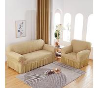 Copridivano elasticizzato, Cuscino per divano a forma di L, Copertura protettiva per mobili del divano con elasticità completa e antiscivolo per i cuscini dei divani ( Color : H , Size : 3-seat 175-22