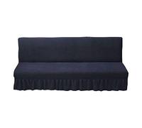 Copridivano elasticizzato full size a 3 posti, lavabile, antipolvere, antigraffio, in spandex senza braccioli, adatto per divano letto L (154,9 cm 183,9 cm), blu navy