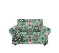 Copridivano Elasticizzato Giocattoli Di Natale Poliestere Copri Divano Elasticizzato,Antimacchia,Lavabile,Adatto Animali,Domestici per Divano Copertura Protettiva