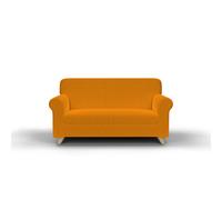 Copridivano Elasticizzato in Tessuto Arancio 2 Posti