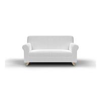 Copridivano Elasticizzato in Tessuto Bianco 2 Posti