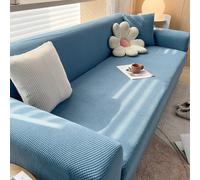 Copridivano elasticizzato in tessuto jacquard, offre una protezione completa contro lo sporco (West Lake blue)