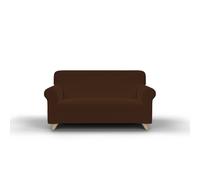 Copridivano Elasticizzato in Tessuto Marrone 2 Posti