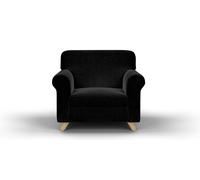 Copridivano Elasticizzato in Tessuto Nero 1 Posto