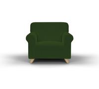 Copridivano Elasticizzato in Tessuto Verde Scuro 1 Posto