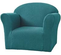 Copridivano elasticizzato morbido, protezione per mobili per bambini e neonati, colore blu foglia di tè, elegante e decorazione per la casa