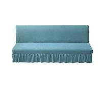 Copridivano elasticizzato per divano a 3 posti, lavabile, antipolvere, antigraffio, in spandex senza braccioli, pieghevole, taglia M: 120 cm x 150 cm, colore: azzurro