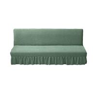 Copridivano elasticizzato personalizzabile per divano a 3 posti, lavabile, antipolvere, antigraffio, in spandex, senza braccioli, per divano letto L (154,9 cm 182,9 cm), verde chiaro