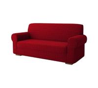 Copridivano Elasticizzato Salva Divano Tinta Unito Tessuto Bolle Galaxy (Bordeaux, Due posti)