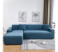 Copridivano elasticizzato universale per divano a forma di L con chaise longue da 1, 2, 3, 4, 5 posti, in tessuto elastico, perfetto per divani da 235 e 300 cm, protezione per seduta G4