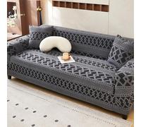Copridivano Elasticizzato Velluto per 1 2 3 4 5 Posti Divano, Copridivani Elastici con Fondo Antiscivolo Elastico, Fodere per Divani Resistente Agli Animali Domestici C 3-Seater-(190-230cm)