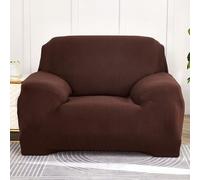 Copridivano elasticizzato XL marrone in morbido velluto di mais, con fascia elastica, lavabile in lavatrice, per arredamento della casa, durevole ed elegante