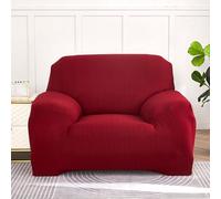 Copridivano elasticizzato XL rosso in morbido velluto di mais, con fascia elastica, lavabile in lavatrice, per decorare la casa e proteggere i mobili