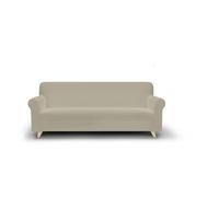 Copridivano Elastico Dahlia - Proteggi Divano Elasticizzato 190-260 cm, 3 posti, Fodera Estensibile - Tortora