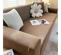Copridivano elastico in tinta unita per soggiorno, spesso ad angolo, per divano a 1/2/3/4 posti, 235-300 cm, protezione per mobili per la casa, elegante e