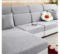 Copridivano elastico ispessito, antiscivolo, senza cuciture, per tutte le stagioni, decorativo, per rinnovare il sedile grande (colore: bianco)