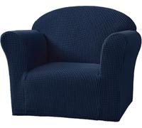 Copridivano Elastico per Poltroncina Piccola - Copertura Divano Bambini ，Tessuto Morbido Copripoltrona Bimbi Lavabile, Rivestimento Divano Piccolo per Ragazzi Ragazze(Denim Blue)