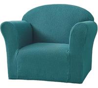 Copridivano Elastico per Poltroncina Piccola - Copertura Divano Bambini ，Tessuto Morbido Copripoltrona Bimbi Lavabile, Rivestimento Divano Piccolo per Ragazzi Ragazze(Peacock Blue)