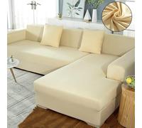 Copridivano estensibile a forma di L, impermeabile, antigraffio, per divani da 1 a 5 posti, in tessuto universale, per animali domestici e bambini, opzione chaise longue destra/sinistra