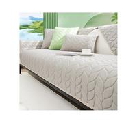 Copridivano estivo con base antiscivolo, cuscino protettivo per soggiorno, grigio chiaro (90 x 210 cm) resistente, elegante e facile da pulire