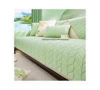 Copridivano estivo con fondo antiscivolo, per soggiorno, verde, 110 x 240 cm, elegante, resistente, facile da pulire