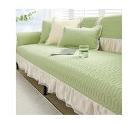 Copridivano estivo, rinfrescante, antiscivolo, a prova di gatto, per divani a 2/3/4 posti (verde, 110 x 240 cm), protezione elegante e durevole per i tuoi mobili