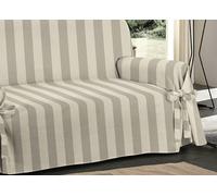 Copridivano Fodera Telo Protezione Divano Con Laccetti Fiocco Disegno Riga Larga