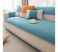 Copridivano, fodere for divani protettivi for cuscini spessi antiscivolo(Blu,90 * 160cm)