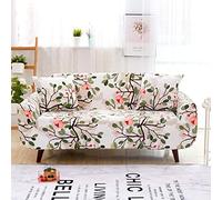 Copridivano Foglie Verdi Bianche Copridivano Antigraffio Gatto Spandex Copertura Divano Lavabile Copridivani Elastici Universale Copri Divano Durabile Coprifivano 4 Posti