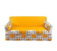 Copridivano for divano 1/2/3/4 posti Cuscino for schienale for soggiorno Copridivano impermeabile Protezione for mobili(Yellow,1Pc 4-seat 235-300cm)
