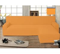 Copridivano Genius Con Penisola Chaise Longue Modello Swing Colore Arancio