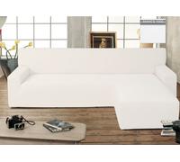 Copridivano Genius Con Penisola Chaise Longue Modello Swing Colore Bianco