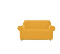 Copridivano Genius Tinta Unita, Per Divano 2 Posti, Colore Senape 1008