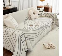 Copridivano Grande Coperta Divano Angolare 2 3 4 5 Posti Multiuso Morbida Telo Ideale Come Telo Arredo, Salvadivano, Copriletto o Foulard,E,180X180CM