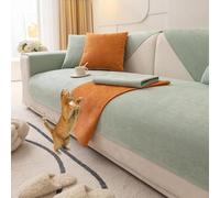 Copridivano impermeabile antiscivolo per divano a forma di L, adatto per divano a 14 posti, colore avocado, 90 x 90 cm, resistente, ideale per l'arredamento del soggiorno