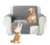 Copridivano Impermeabile con Braccioli, Copripoltrona Antigraffio Gatto Cani, Copri Divano Antimacchia per Animali Bambini Facile da Lavare, Copridivano Antiscivolo Universale Sofa Cover (1 Posti)