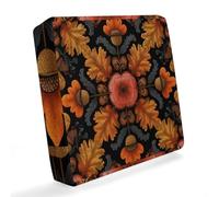 Copridivano impermeabile con foglie d'acero e ghiande, motivo fiori autunnali, protezione per mobili da esterno, per patio, giardino, balcone, L