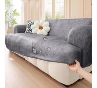 Copridivano impermeabile in similpelle | Copridivano elasticizzato e avvolgente | Protezione per mobili antiscivolo e adatta ad animali domestici come cani, gatti e bambini C,1 Seater/90-140cm