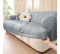 Copridivano impermeabile in similpelle | Copridivano elasticizzato e avvolgente | Protezione per mobili antiscivolo e adatta ad animali domestici come cani, gatti e bambini D,1 Seater/90-140cm