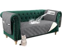 Copridivano impermeabile per divano da 1 a 4 posti, antiscivolo, con tasca laterale, ideale per cani e gatti, verde vite