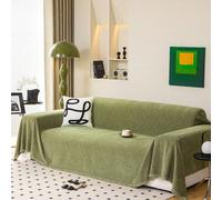 Copridivano in chenille di alta qualità al 100%, adatto per divani a 3-4 posti, amichevole per gli animali domestici, lavabile, con frange decorative, adatto anche per divani da 1-4 posti, protezione 