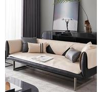 Copridivano in Ecopelle 1 2 3 4 Posti, Divano Antiscivolo, Copridivano Impermeabile, Divano Impermeabile, Copridivano per Cani, Gatti, Animali Domestici, Bracciolo, Schienale, White, 70 * 210cm