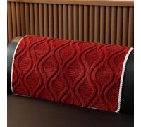 Copridivano in Flanella 4 3 2 1 Posti,Spesso Copridivano per Cani, Fondo Antiscivolo Protettivo, Morbido E Confortevole Protezione Mobili Animali Domestici(Red,2pc/28x35/BackrestCover)