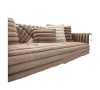 Copridivano in peluche, 1 pezzo, ispessito, antiscivolo, per divano, protezione per braccioli e schienale, in tinta unita, lavabile, morbida fodera per mobili per la decorazione della casa