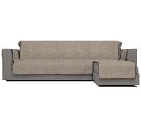 Copridivano in Poliestere con Penisola Destra Seduta 290 cm Marrone