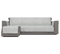 Copridivano in Poliestere con Penisola Sinistra Seduta 290 cm Grigio