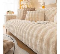 Copridivano in velluto a forma di L, protezione antiscivolo per sedili da 90 x 90 cm, morbido ed elegante, per il massimo comfort e stile in salotto