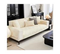 Copridivano in velluto di lusso, a forma di L, antiscivolo, lavabile, per divano a 1, 2, 3, 4 posti, 30 x 50 cm, colore beige