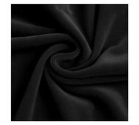 Copridivano in velluto per soggiorno, morbido, elasticizzato, per poltrona da 1/2/3/4 posti, moderno, per casa (nero, 3 posti (190-230 cm)