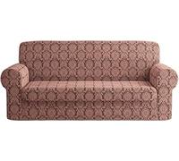 Copridivano Irge Persia Poltrona 2 3 4 Posti Elasticizzato Salva Divano Damasco + Omaggio Set Da Cucina EGIDIOSRL (Rosa, 2 posti)